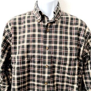 Brooks Brothers, Plaid Long Sleeve Button Down Shirt No Iron 100% Pima C…